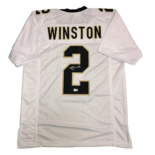 Jameis Winston Autographed Signed New Orleans Saints Custom White Jersey