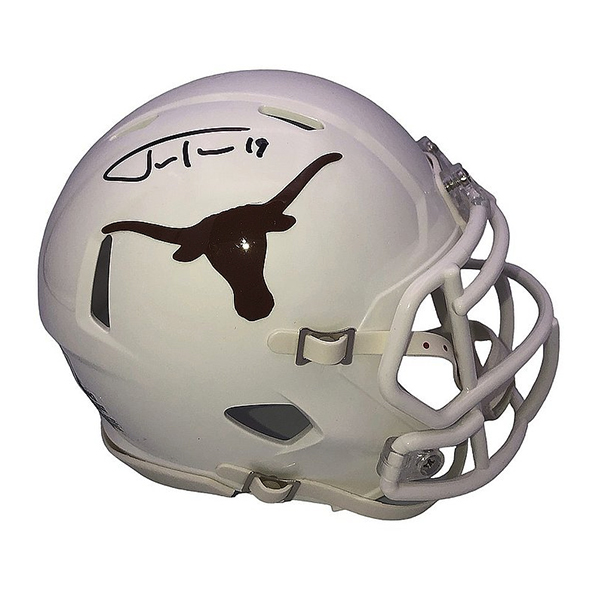 Justin Tucker Autographed Signed Texas Longhorns Riddell Speed Mini Helmet - Beckett QR Authentic