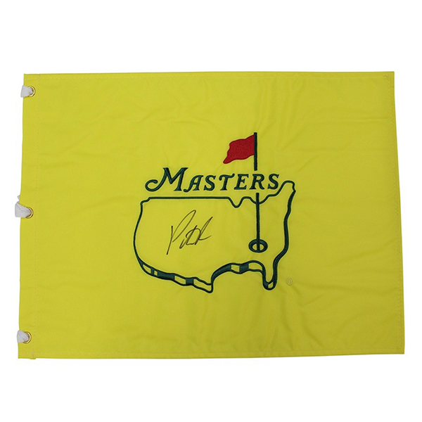 Patrick Reed Autographed Signed Undated Masters Golf Pin Flag - PSA/DNA Letter of Authenticity