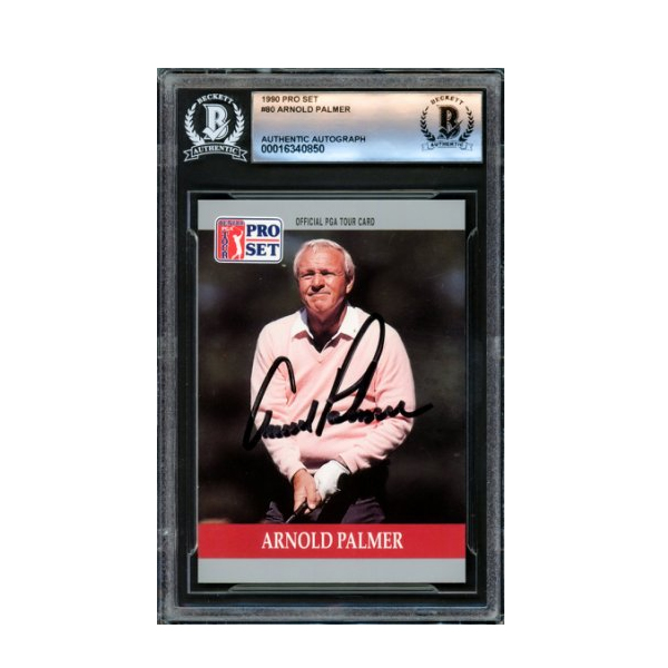 Arnold Palmer Autographed Signed 1990 Pro Set Rookie Card #80 Beckett Beckett
