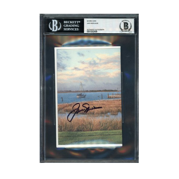 Jack Nicklaus Autographed Signed Sea Pines Resort Scorecard Beckett Beckett